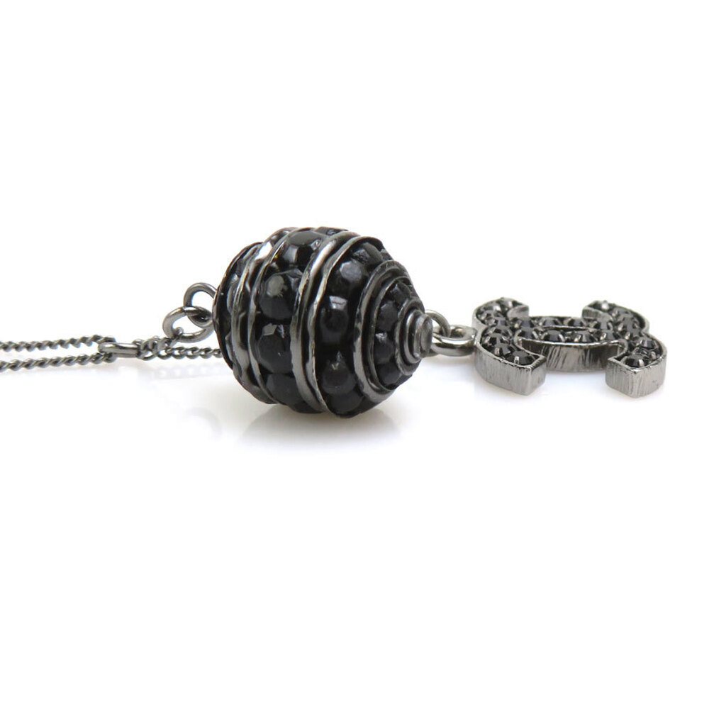 CHANEL Black Logo Necklace - Picture 2 of 10